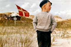 Mats Myrberg på dansk strand på Jylland.