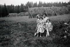 Kerstin, Ingrid, Gunvor och Britta Nygren i Ljusda1939.