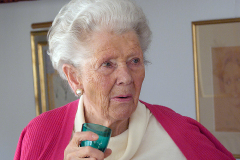 Kerstin Myrberg i Laröd 2010, på 80-årsdagen.