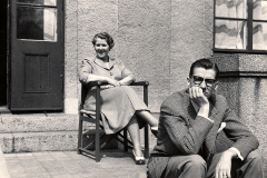 Gunvor Nygren och Nils Myrberg i Avesta, maj 1955.