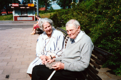 Tor och Gunvor Nygren cirka 1985, i Avesta. Källa: Ingrid Winskog.