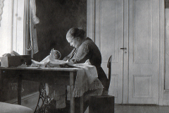 Sängkammaren på Lindänget. Källa: Christina Hjelte.